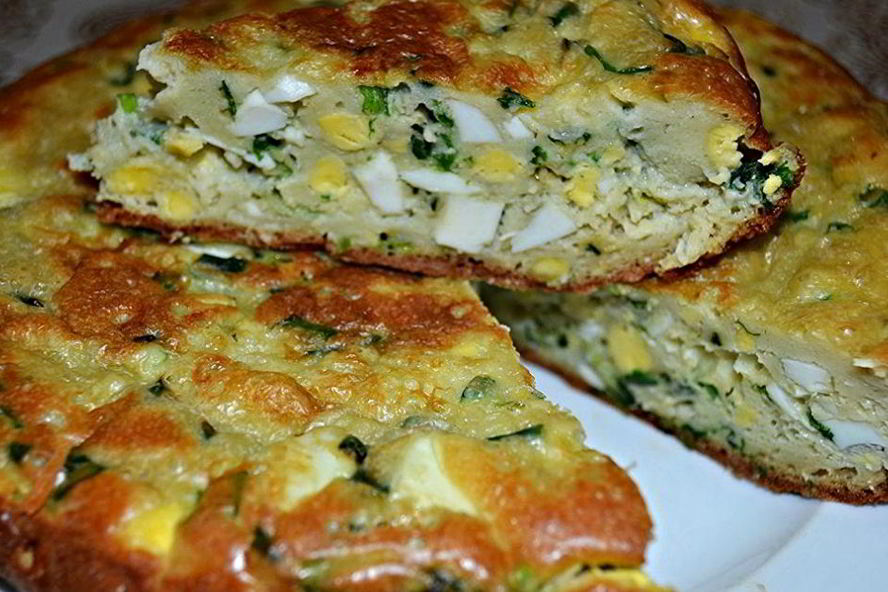 Рецепт пирог с яйцами и луком в мультиварке