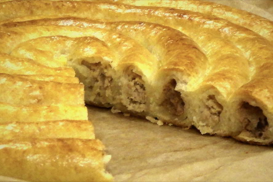 Рецепт пирог спиральный из творожного теста