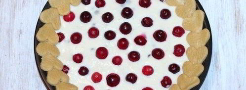 пирог валентинки с ягодно-ванильным кремом. Шаг 12