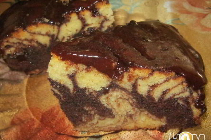 Рецепт пирог зебра