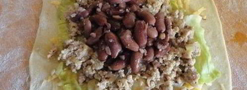 пироги с мясом, капустой и фасолью. Шаг 7