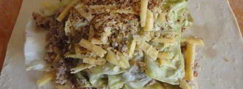 пироги с мясом, капустой и фасолью. Шаг 8