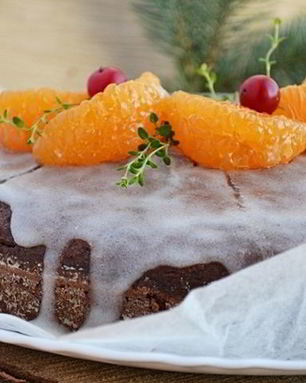 Пряничный пирог с шоколадом