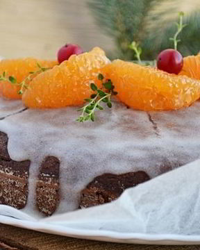 Пряничный пирог с шоколадом