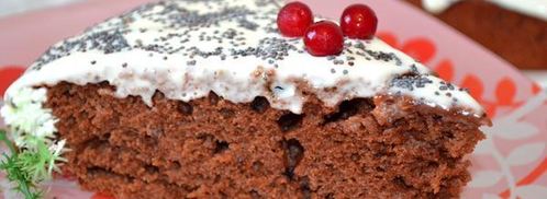 шоколадно-кофейный пирог с кремом. Шаг 6