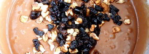 шоколадно-творожный пирог с черешней. Шаг 7