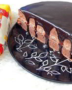 Шоколадный пирог с манным кремом