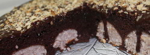 шоколадный пирог с творожной начинкой. Шаг 15