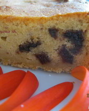 Творожный пирог с черносливом и цитрусовыми