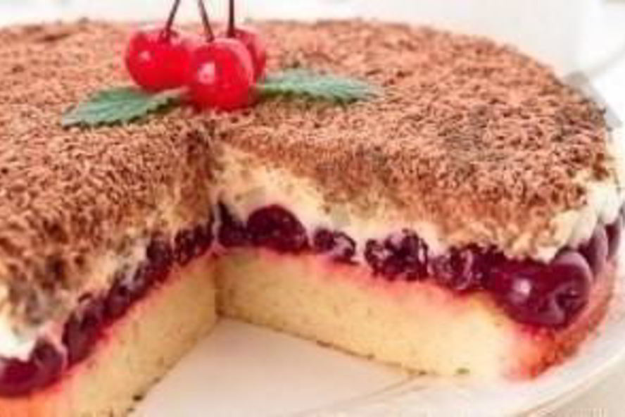 Рецепт вишневый пирог наслаждение с маскарпоне и молочным шоколадом