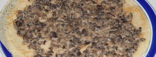 блинчатые пирожки с грибами улитки. Шаг 7