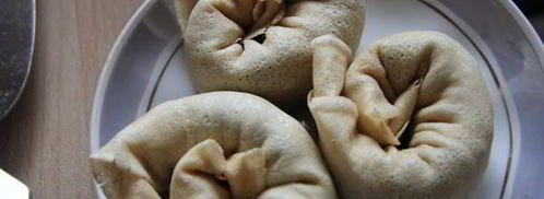 блинчатые пирожки с грибами улитки. Шаг 8