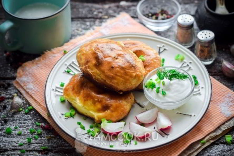 Рецепт картофельные пирожки с фаршем