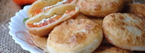 пирожки бомбочки с творогом и помидорами. Шаг 16