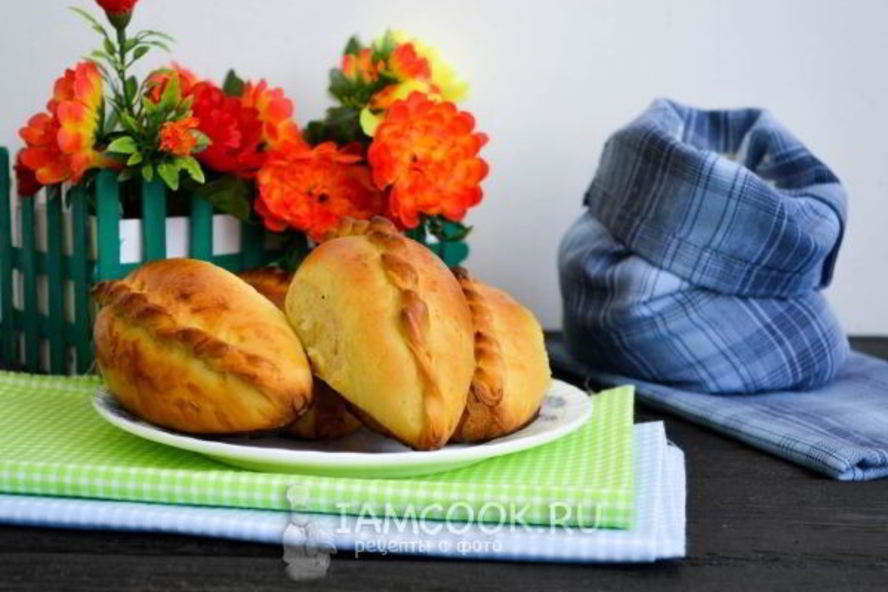 Рецепт пирожки с луком и яйцом в духовке