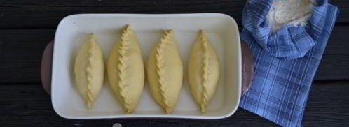 пирожки с луком и яйцом в духовке. Шаг 12