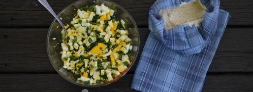 пирожки с луком и яйцом в духовке. Шаг 9