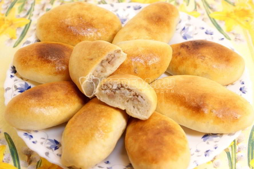 Рецепт пирожки с мясом и рисом