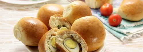 пирожки с перепелиными яйцами. Шаг 13