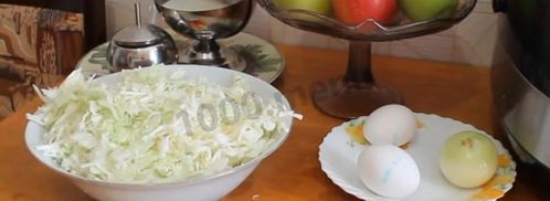 пирожки в мультиварке с капустой. Шаг 10