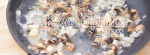 рождественские пирожки с грибами и курицей. Шаг 4