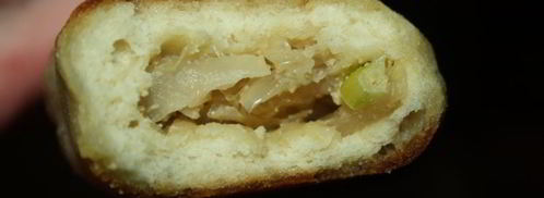 содовые пирожки с капустой, луком и яйцом. Шаг 11