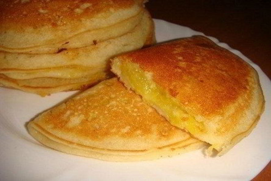 Рецепт творожные блины-пирожки с начинкой