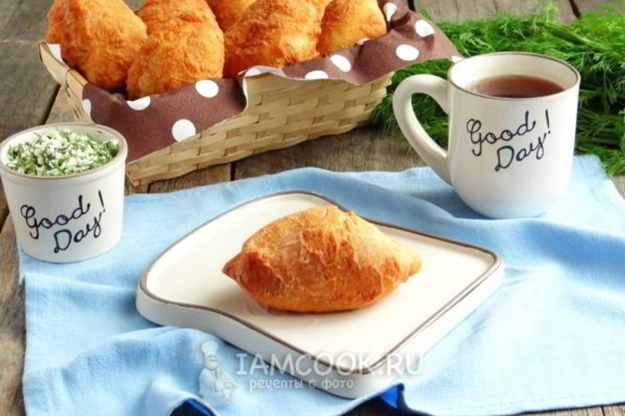 Рецепт жареные пирожки из творожного теста