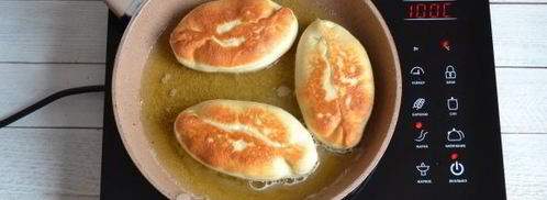 жареные пирожки с мясом на сковороде. Шаг 16