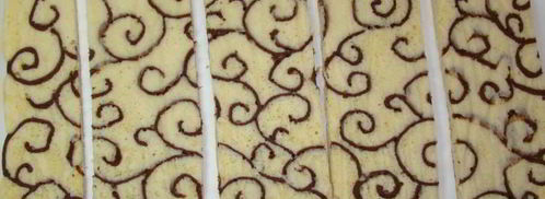 ажурные пирожные с малиновым муссом и джемом. Шаг 8