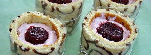 ажурные пирожные с малиновым муссом и джемом. Шаг 9