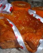 Бананово-творожные пирожные с мандариновыми цукатами