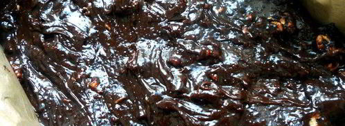 брауни с клюквой и грецкими орехами. Шаг 7