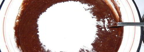 брауни с творожно-сливочным сыром и малиной. Шаг 3