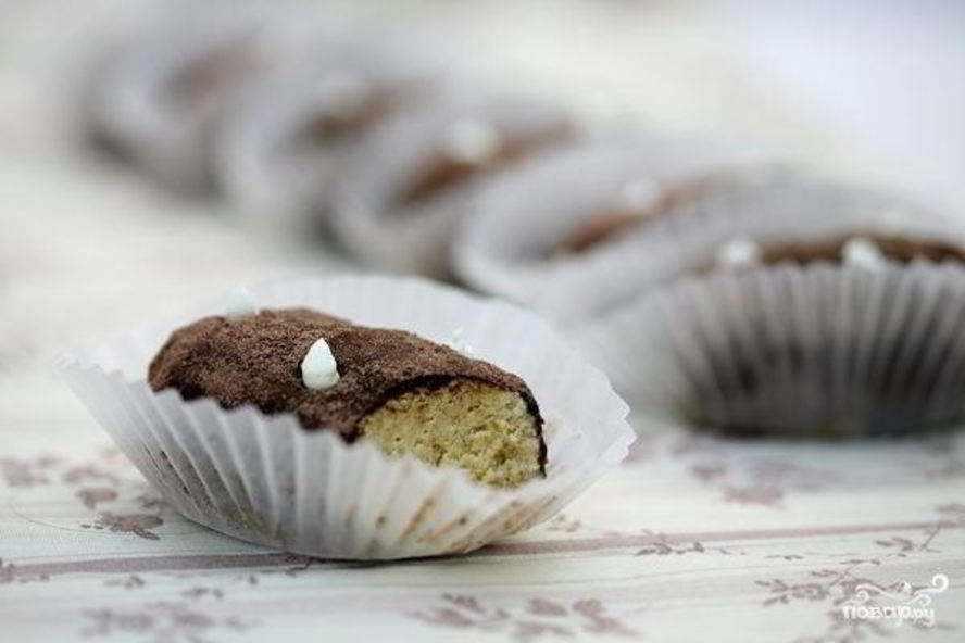 Рецепт пирожное картошка из бисквита