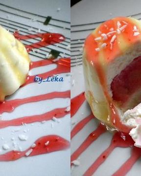 Пирожное Личи с малиной