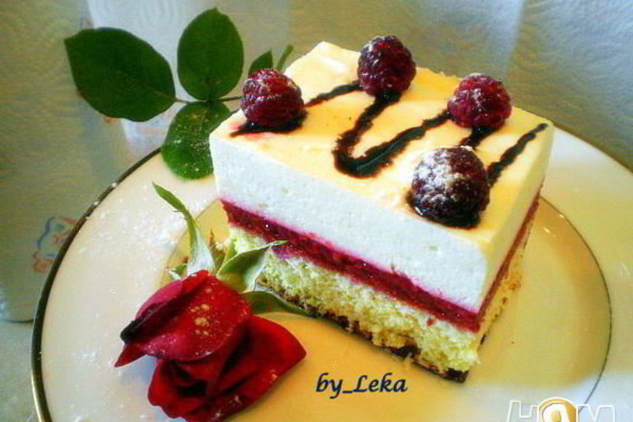 Рецепт пирожное малина в шампанском