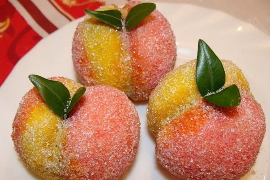 Рецепт пирожное персики со сметанным кремом