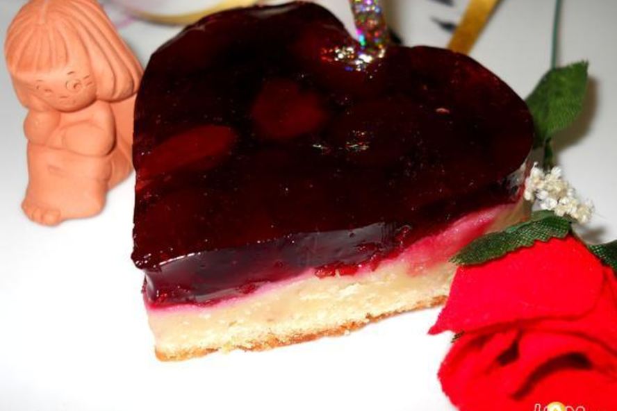 Рецепт желейное пирожное вишневый рай