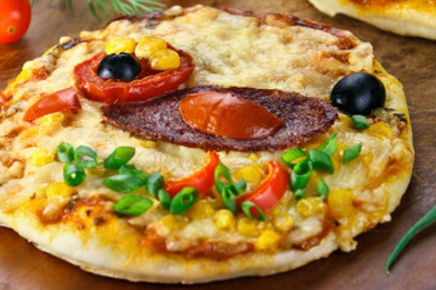 Рецепт детская пицца птичка