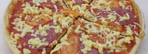 домашняя пицца с копченой колбасой. Шаг 8