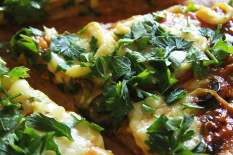 Рецепт овощная пицца на цельнозерновом тесте