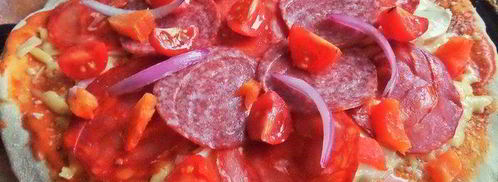 пикантная пицца с чоризо и тремя сырами. Шаг 19