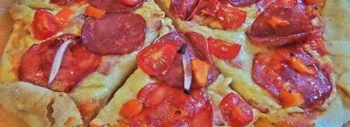 пикантная пицца с чоризо и тремя сырами. Шаг 20