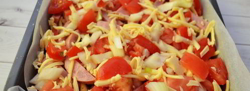 пицца на хлебе. Шаг 4