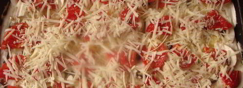 пицца ориентале с белым соусом. Шаг 12