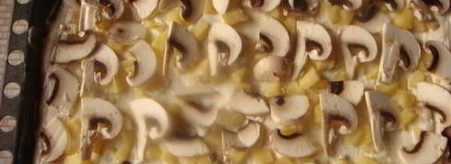 пицца ориентале с белым соусом. Шаг 7