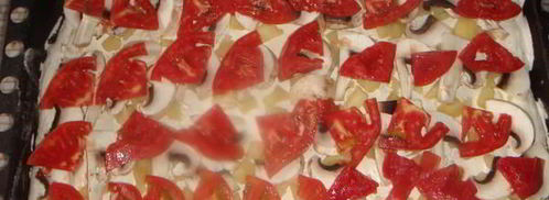 пицца ориентале с белым соусом. Шаг 9