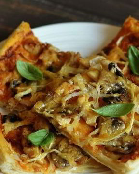 Пицца простая без дрожжей