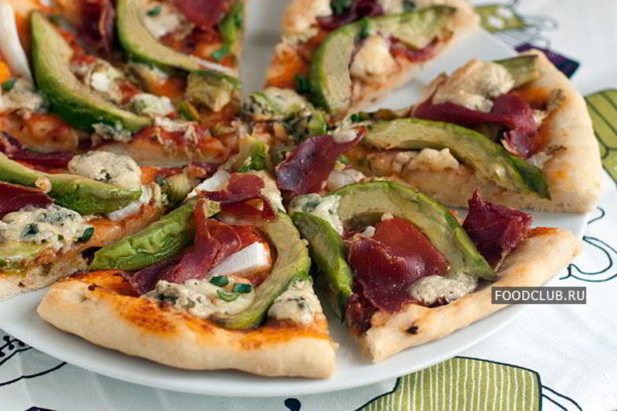 Рецепт пицца с авокадо